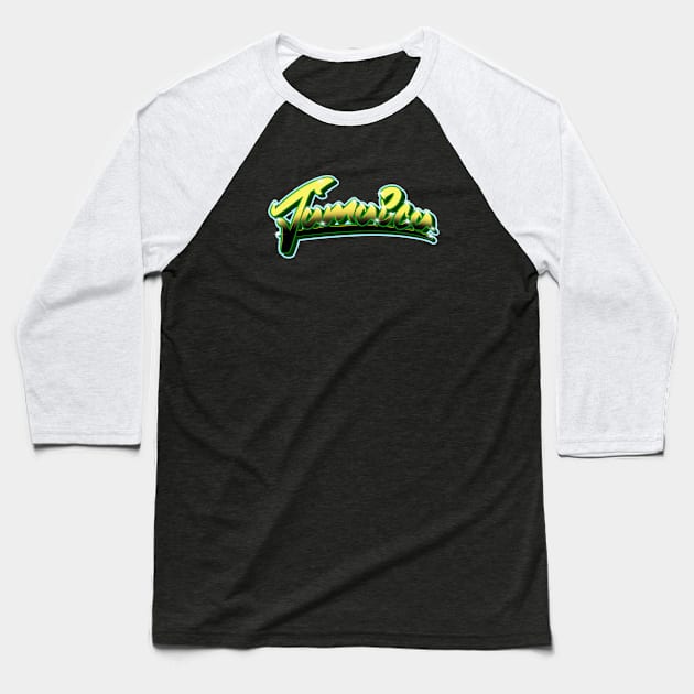 Jamaican Me Happy Baseball T-Shirt by 2wear Grafix